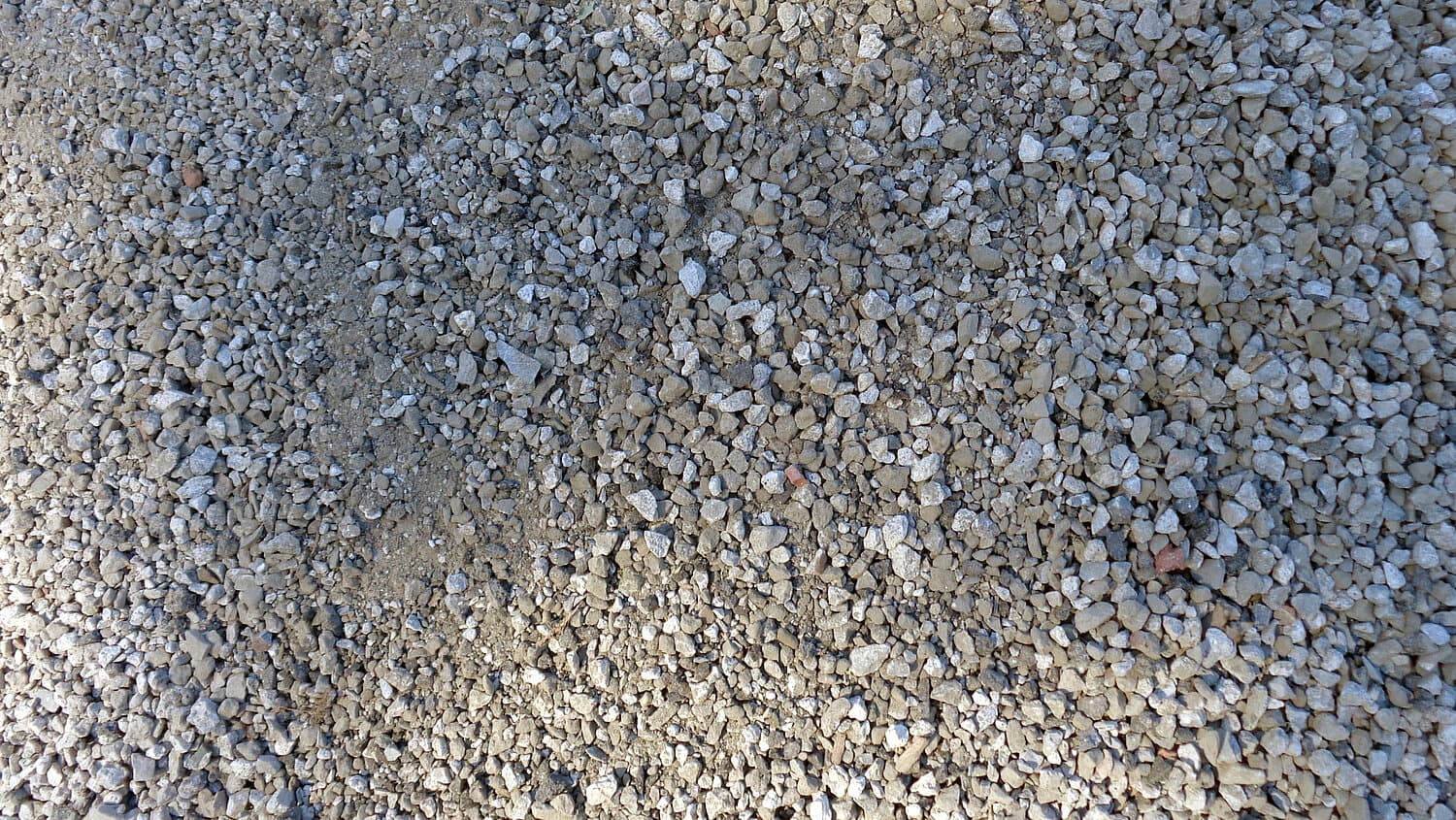Recycled road base produced from crushed concrete on a civil site in South-East Queensland