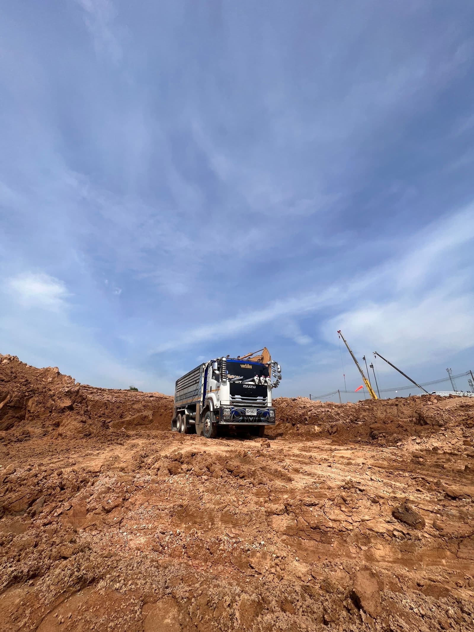 Earthmoving on a civil site